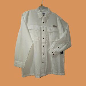 Bimini Bay‎ Outfitters-L- Long Sleeve Button-Up Shirt Flap Pockets Fishing L